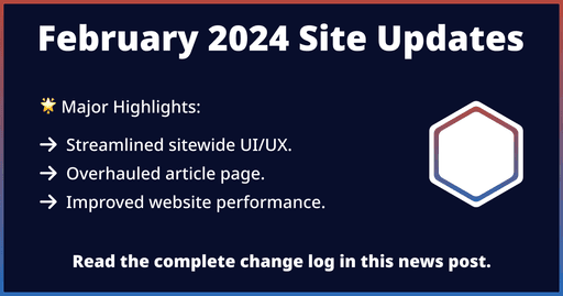 February 2024 Site Updates